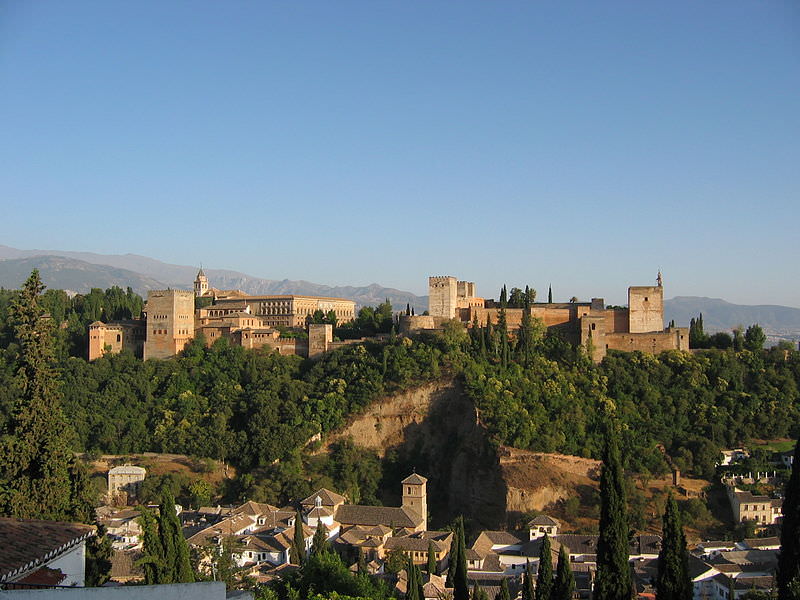 The Alhambra, one of the famous castles in spain