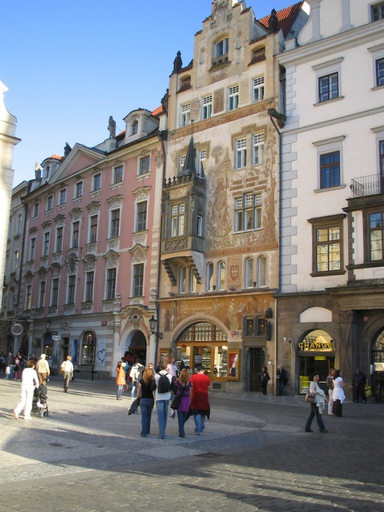 Prague ornate buildings