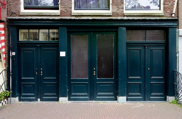 entrance to the Anne Frank House in Amsterdam