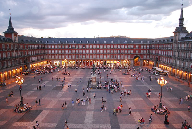 The Plaza de Mayor in Madrid