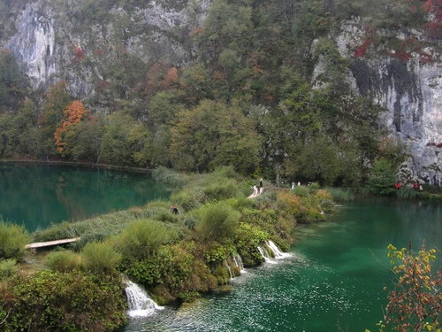The lower lakes in the National park in Plitvice Croatia