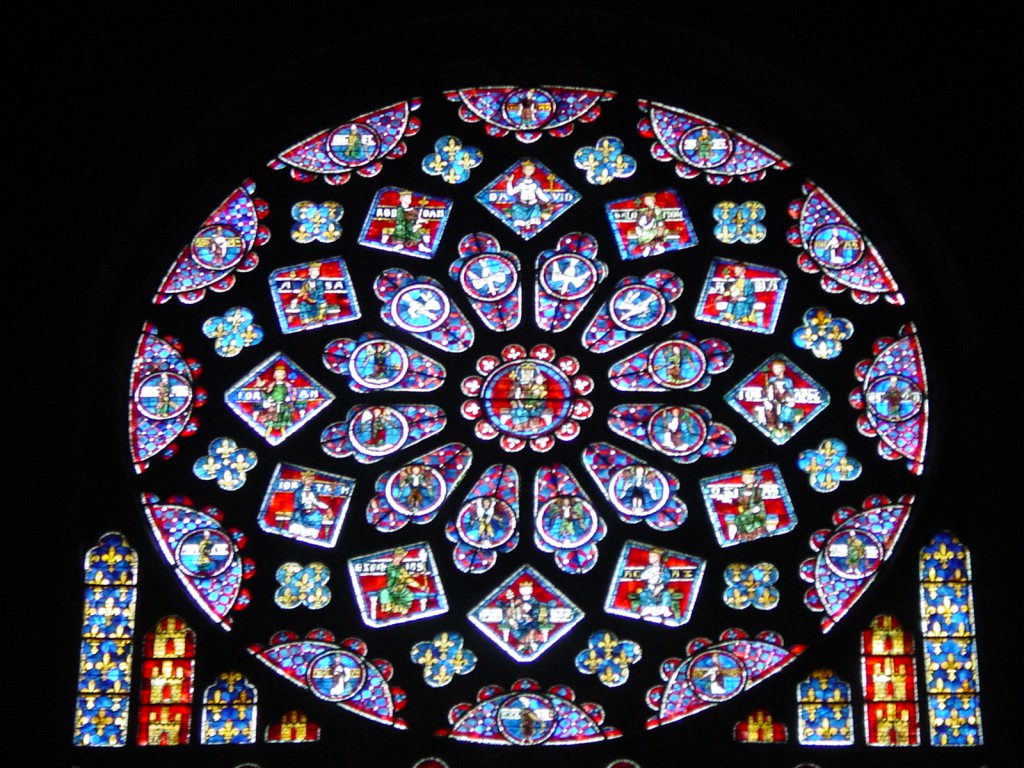 Rose WIndow at Chartres Cathedral