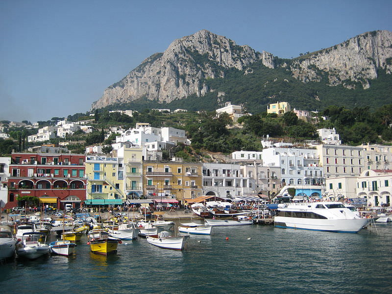 Monte Solaro from the Capri coastline