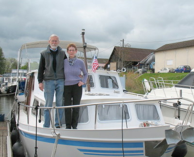 Joan and Neil aboard the Estate