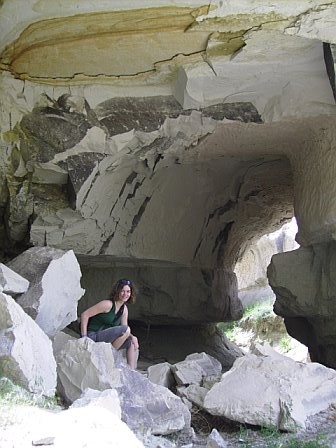 Visiting a cave outside Goreme