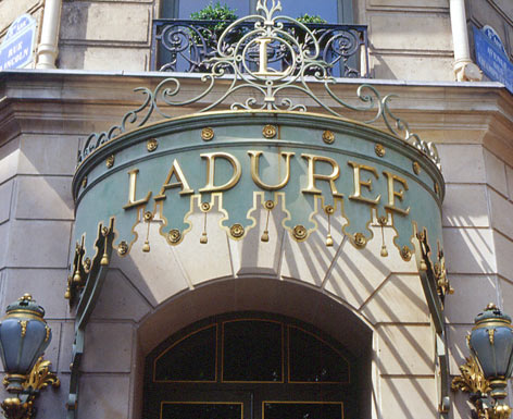Laduree on the Champs Elysees