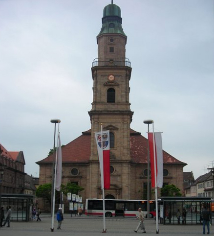 Huguenot church, one of the main symbols of Erlangen