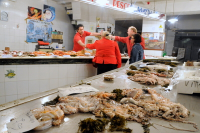 Fresh seafood at Porto Cesáreo