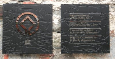 Unesco plaque in Bryggen