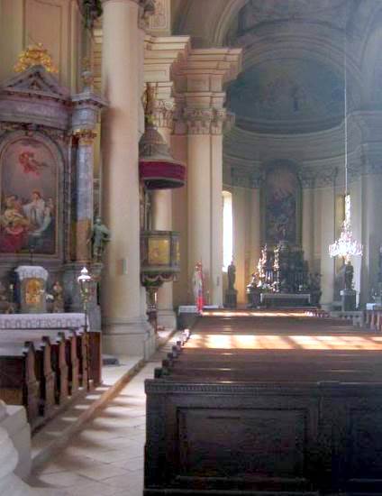gherla catholic church interior
