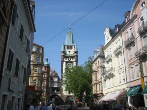 The Martinstor in Central Freiburg 