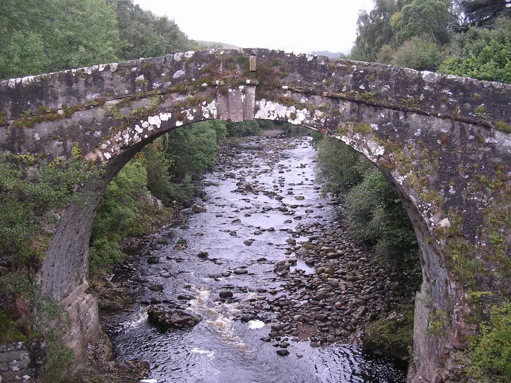 Old stone bridge used by the military to subdue uncooperative Highlanders