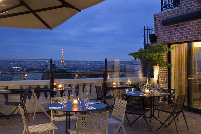 the Terrass Hotel offers great views over Paris
