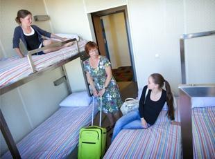 a three bed room at the StayOK hostel