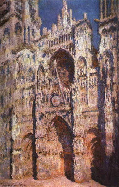 painting of Cathédrale Notre-Dame de Rouen by Monet from 1894