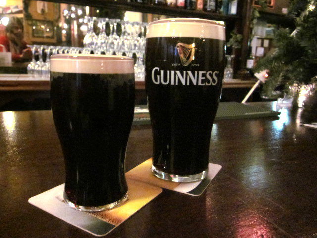 Be sure to have a pint of Guinness
