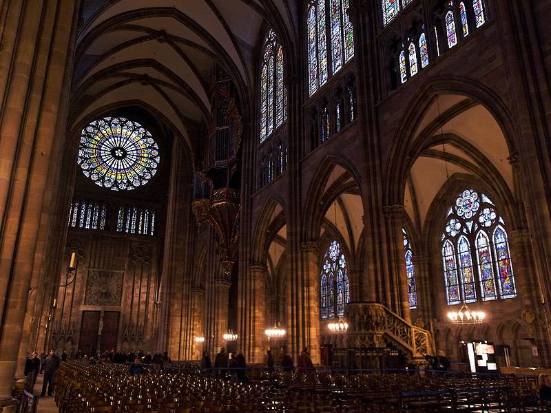 Inside Strasbourg Cathedral 