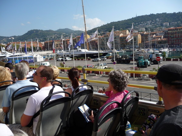 enjoying the view while on the Grand Tour of Nice