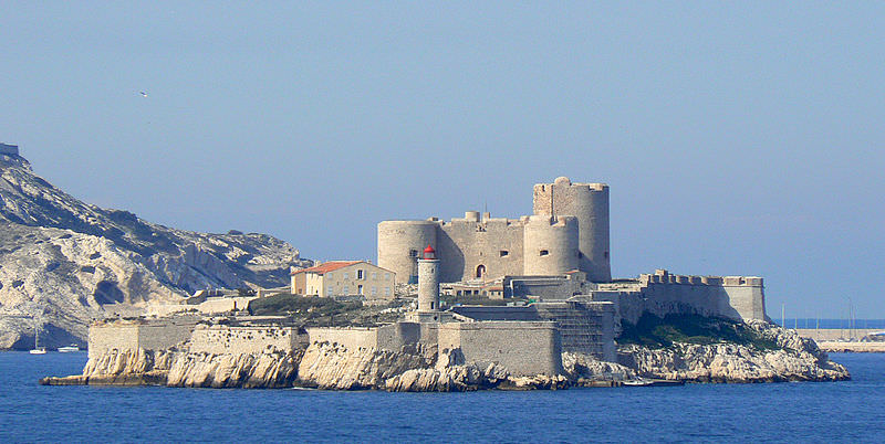 historic chateau d'If in Marseille harbor