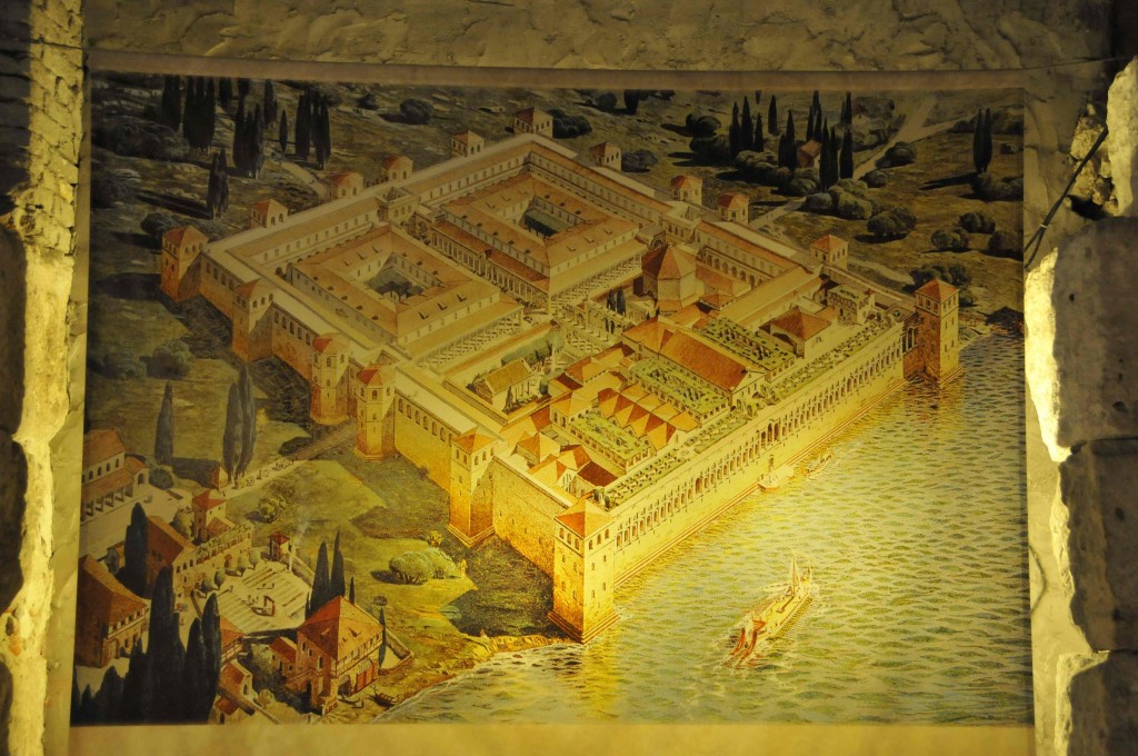Painting of Diocletian's Palace in Split