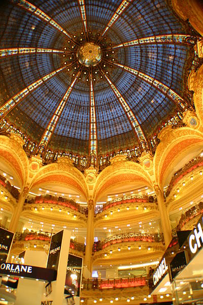 Paris Icon the Galeries Lafayette inside the dome