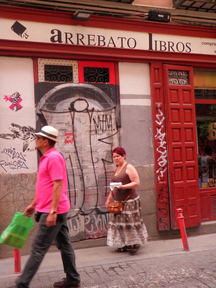 Locals in La Latina area of Madrid
