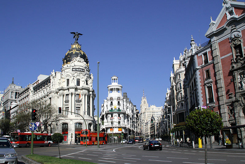 street scene in Inviting Madrid