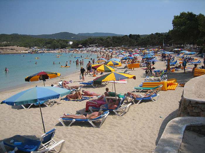 Cala Bassa beach in Ibiza