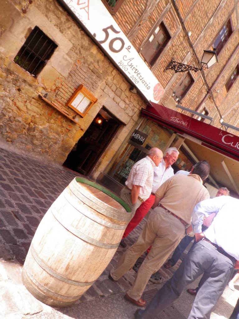 Cider barrels in San Sebastian