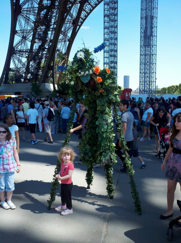 Eiffel Tower Child with Mime 