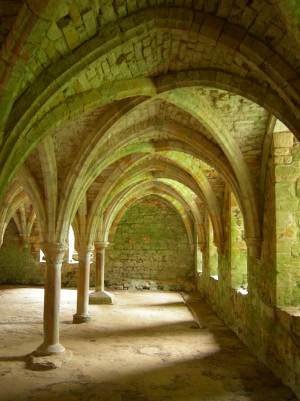 The gothic naves of the west undercroft