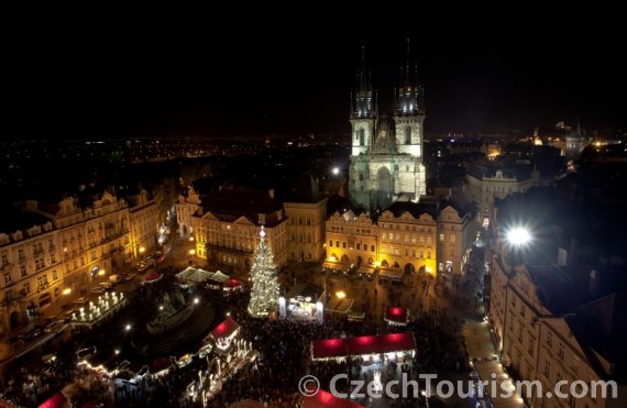 Prague during the winter holidays