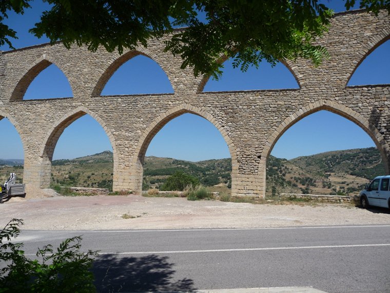 Gothic Aqueduct outside Morella