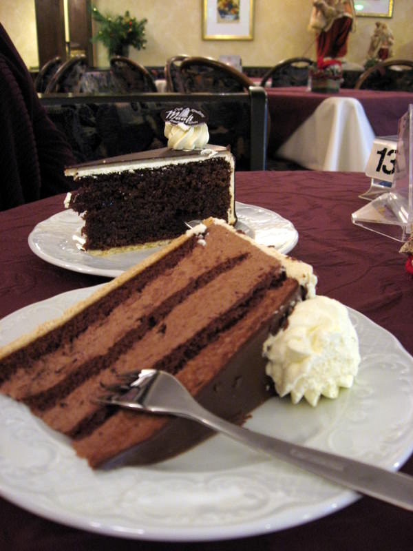 Cake and coffee at Cafe Maaß