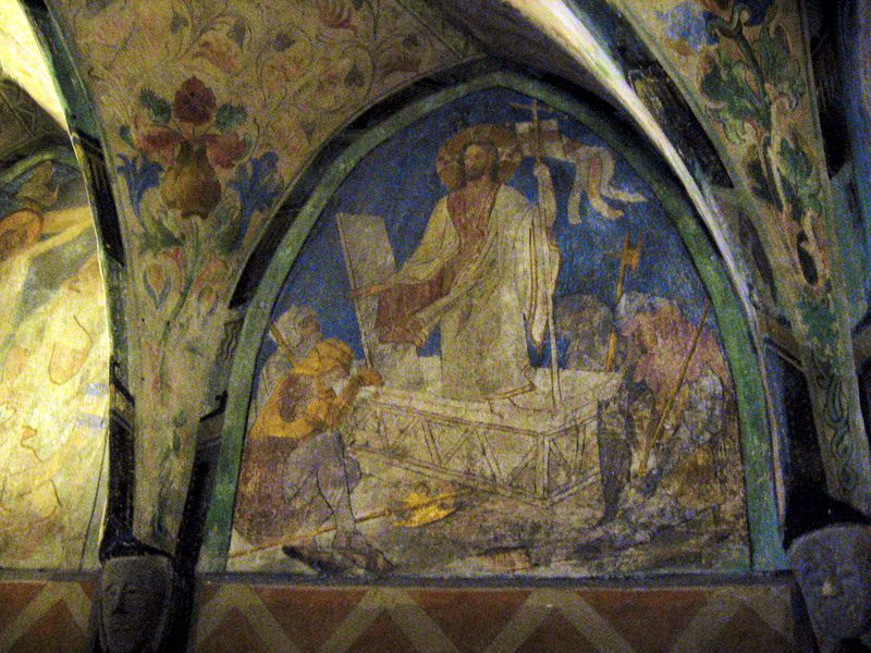 Medieval art in the Marksburg Castle chapel