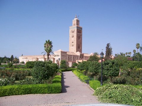 Marrakech Koutoubia Mosque From the Garden