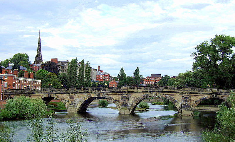 English Bridge in Shrewsbury