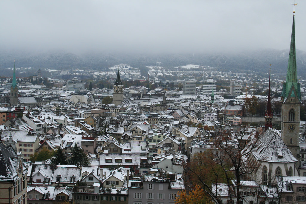 Zurich in Snow by taschenkruemmel