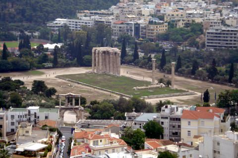 View of Olympian Zeus and Hadrian's Arch