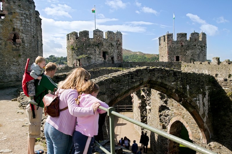 Exploring Conway Castle Crown Copyright (2013) Visit Wales
