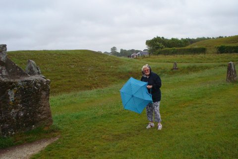 Standing in the rain on the Salisbury Plain