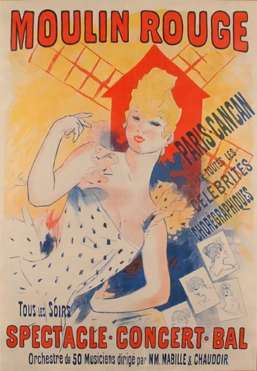 Cheret-Moulin Rouge Paris Cancan