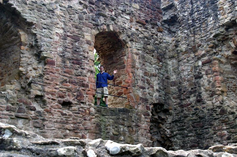 Erik Waving from Ewloe's Tower by Carrie Uffindell