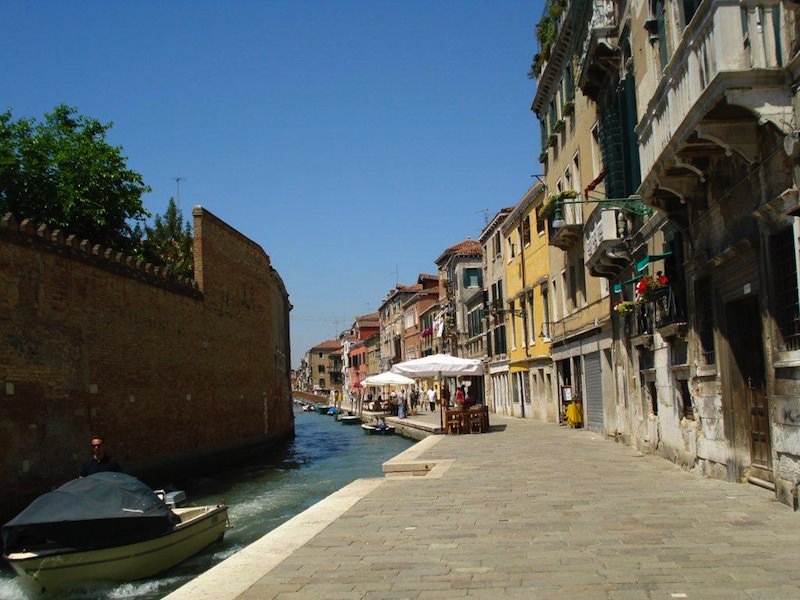 The wall separating the ghetto from the other parts of Venice