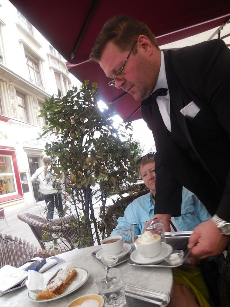 The classic Vienna coffee house waiter