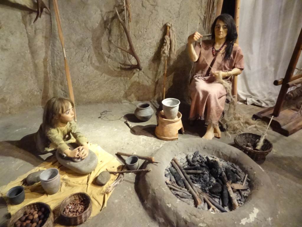 Bronze Age display at the Museo dei Grandi Fiumi in Rovigo