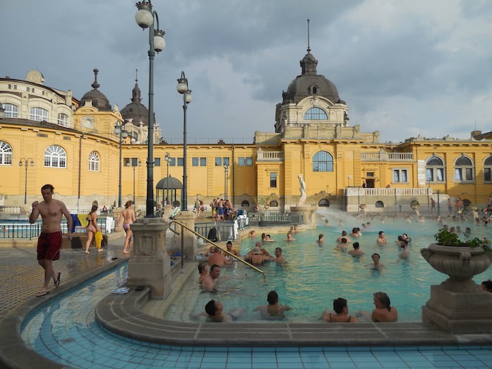 Szecheyni baths one of the thermal baths of Budapest