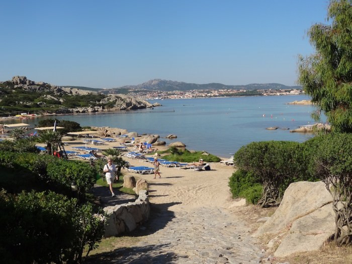The main beach at Santo Stefano Resort.