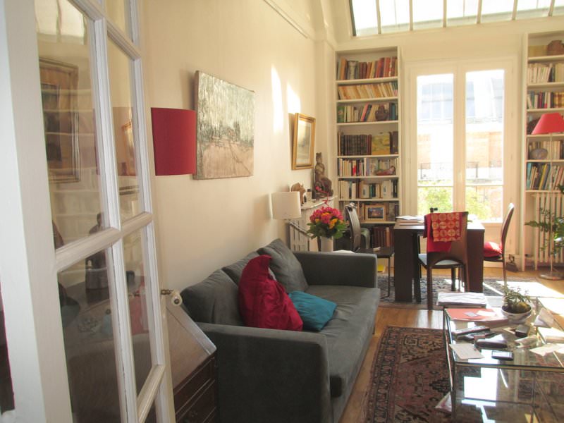 Living area in our Paris Apartment