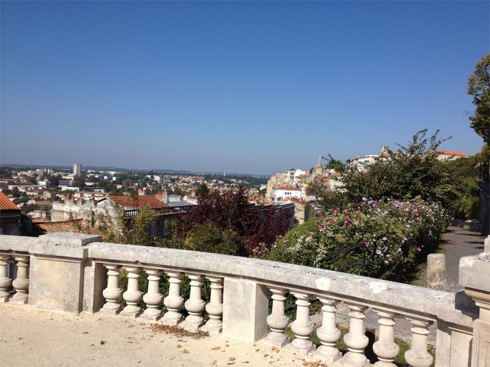 Balustrade overlooking the city